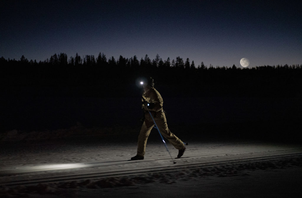 Nighttime Skiing Colorado Full Moon Tour